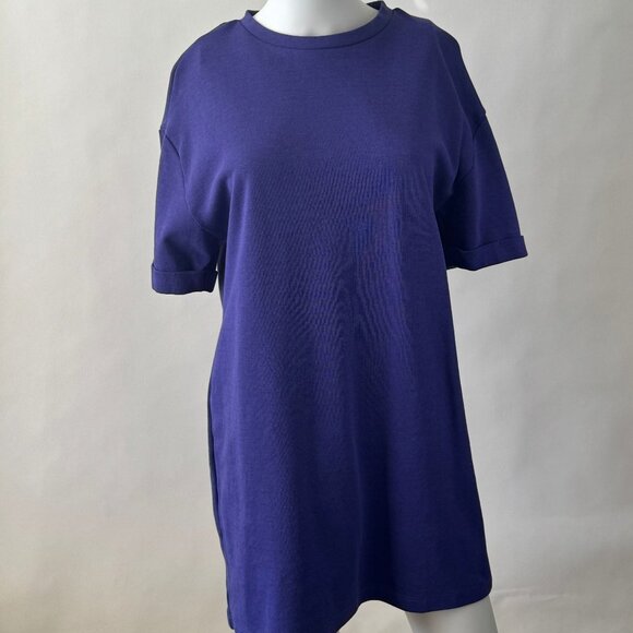 Zara Trafaluc Purple Tshirt Dress Size S - Picture 1 of 4